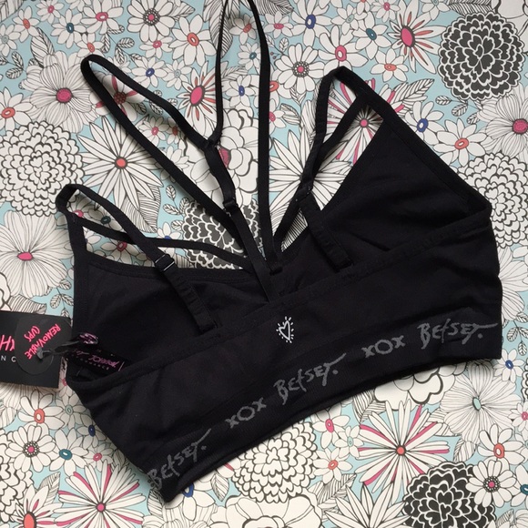 1 left! Betsey Johnson S NWT Strap Performance Bra - Picture 3 of 8